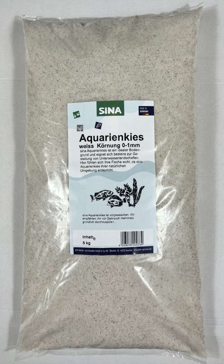 sina Aquarienkies weiß